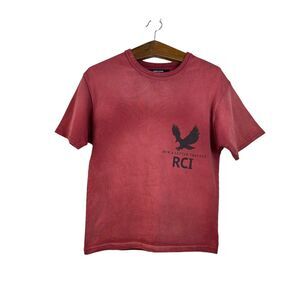 Reese Cooper Red How a Letter Travels S/S20 Tee Mens Short Sleeve T-Shirt Sz S